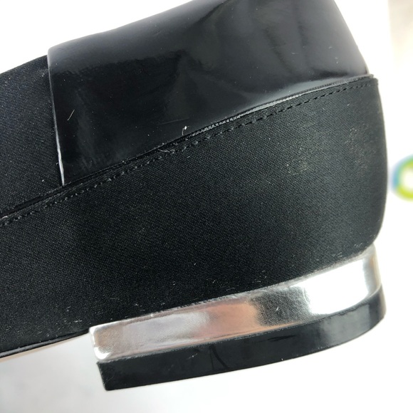 Abaete For Payless Black Faux Leather Flats Ballet - Picture 7 of 8